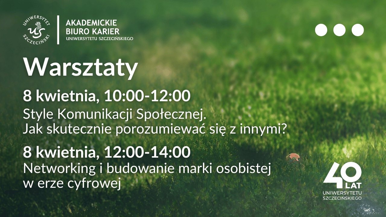 Rozwijaj swoje kompetencje – weź udział w warsztatach podczas Giełdy Pracy!